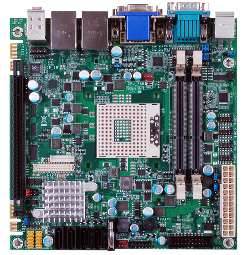 HR100-CRMT Mini-ITX Motherboard with Mobile Intel QM67 Chipset for 2nd ...