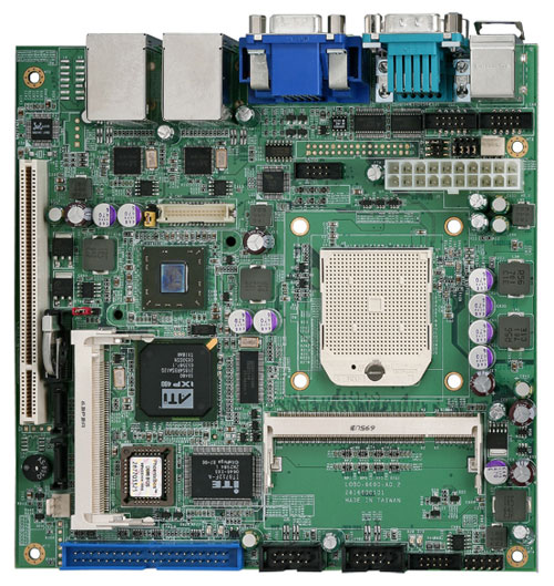 Commell LV-681 Mini-ITX Motherboard with Socket S1 for AMD Mobile Turion 64 / Sempron series processors-0