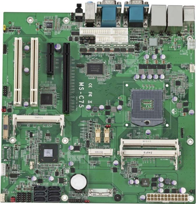 MS-C75-G - Micro ATX Industrial Motherboard with Intel QM77 Express Chipset for 3rd Generation Intel Core i3/i5/i7 Mobile Processors