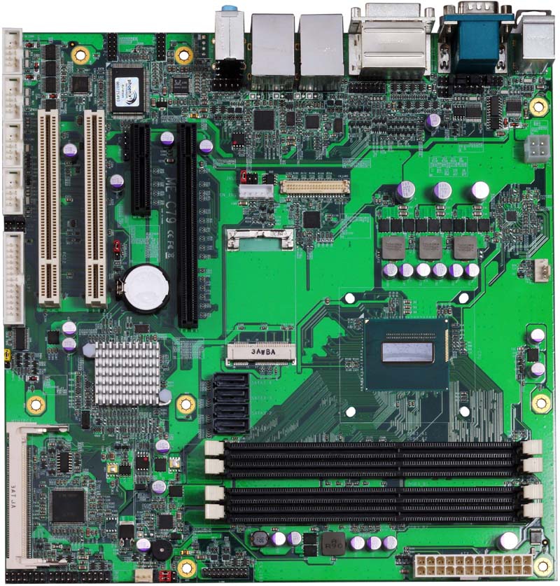ME-C79 - Micro ATX Industrial Motherboard with Intel QM87 Express Chipset supporting 4th Generation Intel Core i3/i5/i7 Mobile BGA Processors