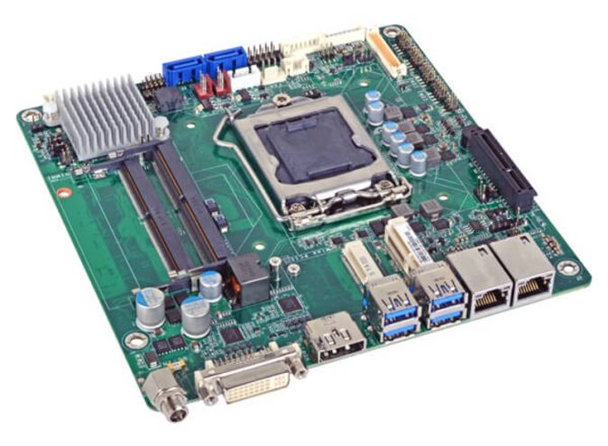 SD101/SD103-Q170 - Mini-ITX Embedded Motherboard with Intel Q170 Chipset for 6th Generation Intel Core i3/i5/i7 Desktop Processors (DC Input)