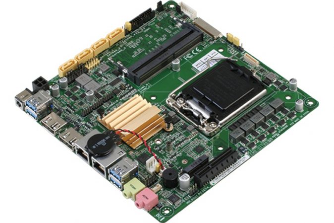 Thin Mini-ITX Embedded Motherboard for 6th Generation (Skylake-S) Desktop Processors