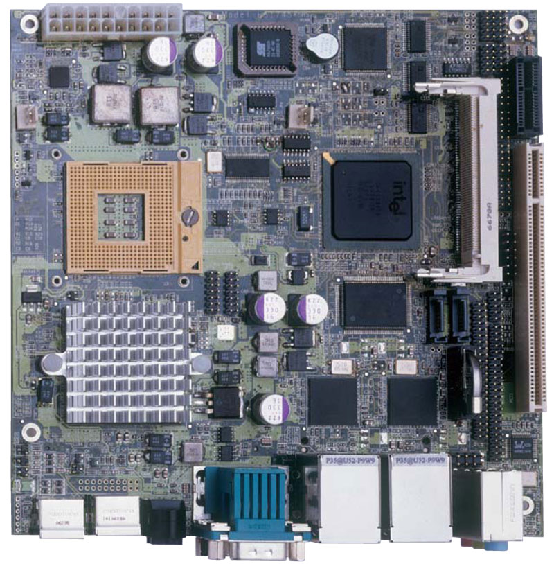 HS-1745 Mini-ITX Motherboard with Socket M - Global American