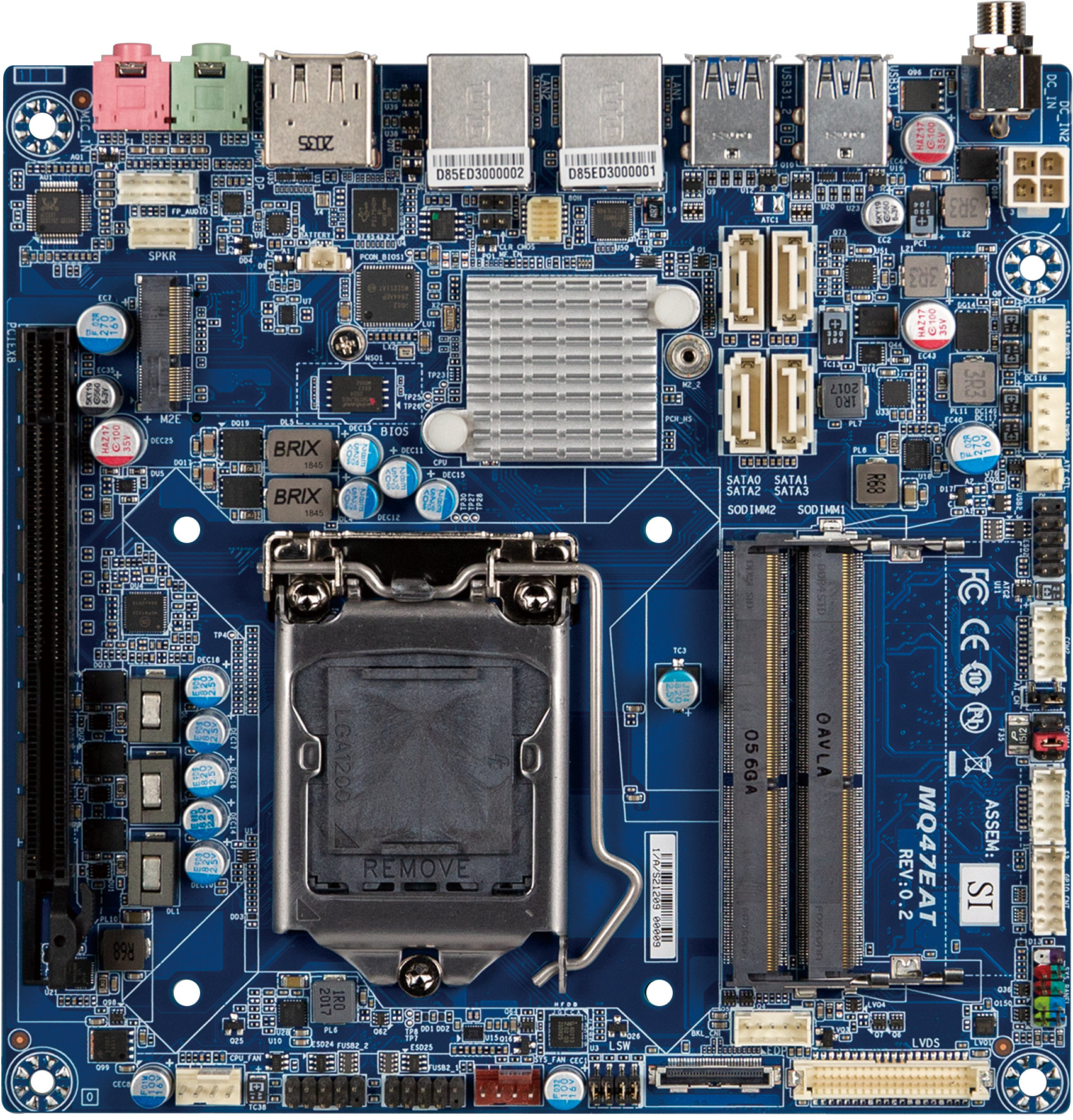 iTXL-Q47EA - Thin Mini-ITX Motherboard - Global American