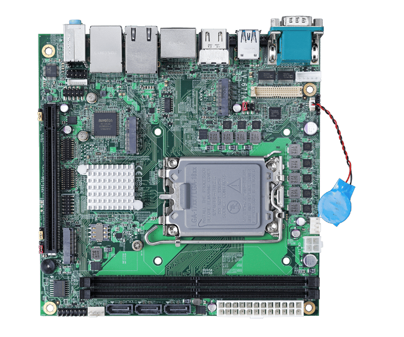 Mini-ITX with 12th & 13th Generation Intel® Core™ LGA1700 Socket Processor,  Max. 65W TDPs - AAEON