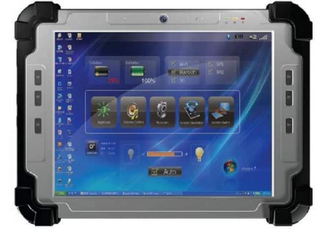 T104 Ruggedized Tablet PC featuring the Intel Atom Processor N2600