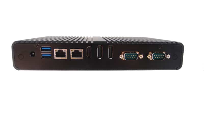 BluStar FS-8135 compact fanless box PC with versatile storage, dual LAN, and multiple ports